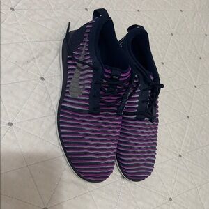 Nike Roshe Navy and Purple Athletic Shoes